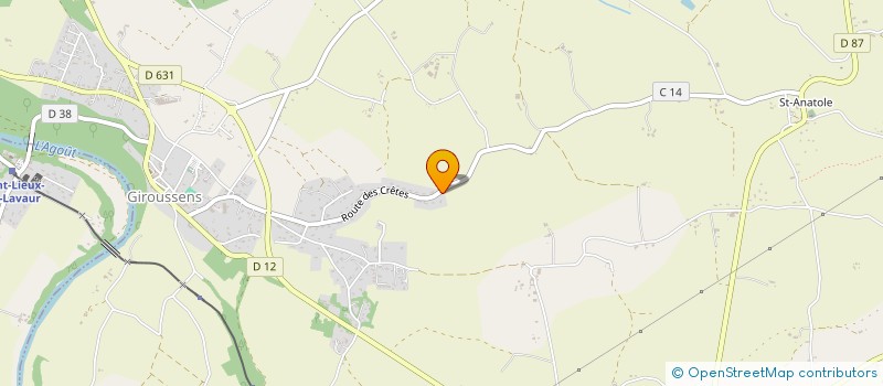 localisation de l'entreprise MADAME CHANTAL VALAX  GIROUSSENS