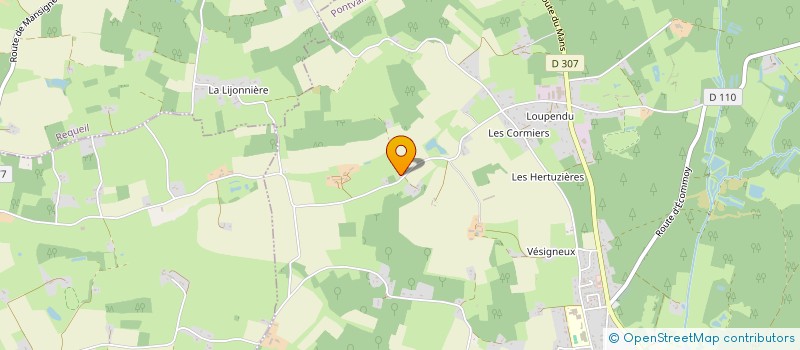 localisation de l'entreprise MADAME CHANTAL VALLET  PONTVALLAIN