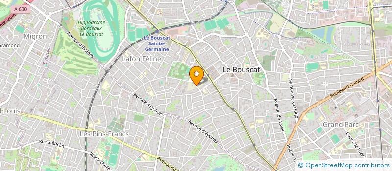 localisation de l'entreprise MADAME CHANTAL VAUBOURDOLLE  LE BOUSCAT