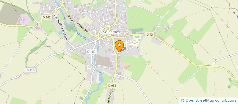 localisation de l'entreprise MADAME CHANTAL VENEL à SOLESMES
