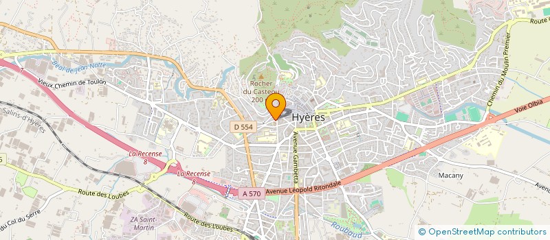 localisation de l'entreprise MADAME CHANTAL VERDEAU à HYERES