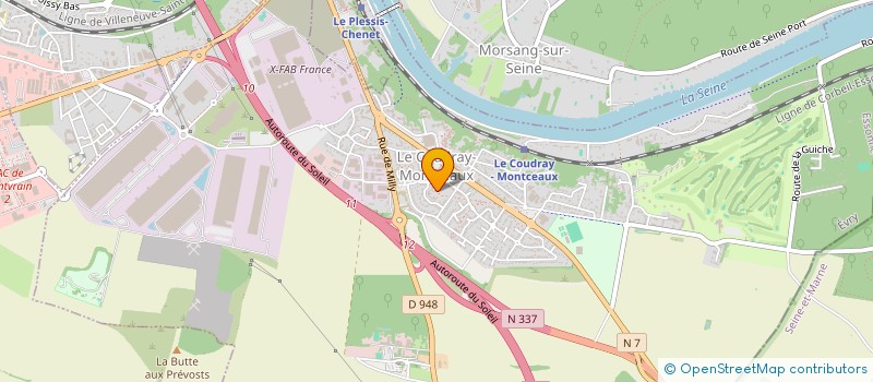 localisation de l'entreprise MADAME CHANTAL VERGNE à LE COUDRAY-MONTCEAUX