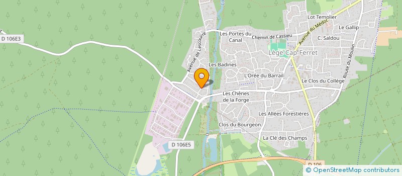 localisation de l'entreprise MADAME CHANTAL VIGNEAU  LEGE-CAP-FERRET