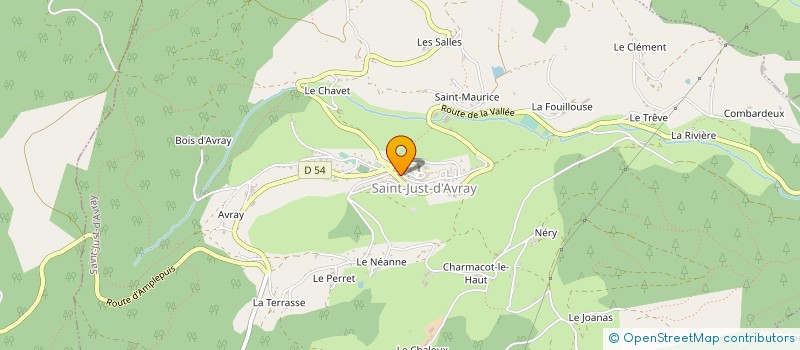 localisation de l'entreprise MADAME CHANTAL VIGNON à SAINT-JUST-D'AVRAY