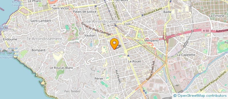 localisation de l'entreprise MADAME CHANTAL VIROULAUD à MARSEILLE