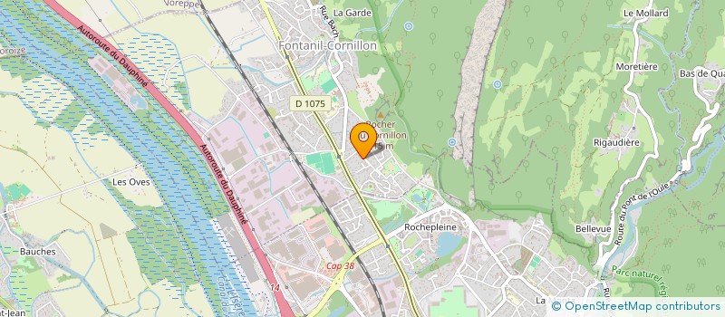 localisation de l'entreprise MADAME CHANTAL VIVIER  FONTANIL-CORNILLON