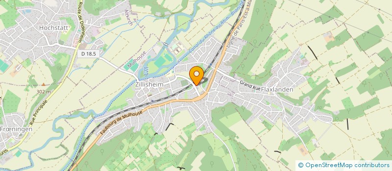localisation de l'entreprise MADAME CHANTAL VONESCH à ZILLISHEIM