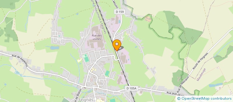 localisation de l'entreprise MADAME CHANTAL WAIRY  FEIGNIES