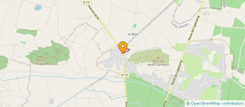 localisation de l'entreprise MADAME CHANTAL WALLERAND  CUXAC-D'AUDE