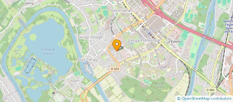 localisation de l'entreprise MADAME CHANTAL WOILINE  PONTOISE