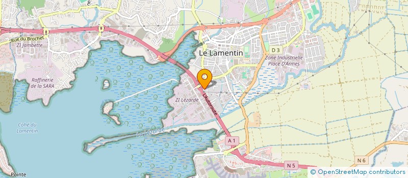 localisation de l'entreprise MADAME CHANTAL ZAMI  LE LAMENTIN