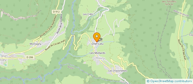 localisation de l'entreprise MADAME CHANTALE CALLET  THOIRY