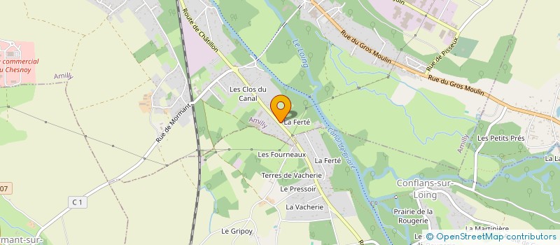 localisation de l'entreprise MADAME CHANTALE CHENEVAL à AMILLY
