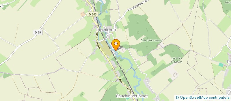 localisation de l'entreprise MADAME CHANTALE DUQUENNE  HERNICOURT