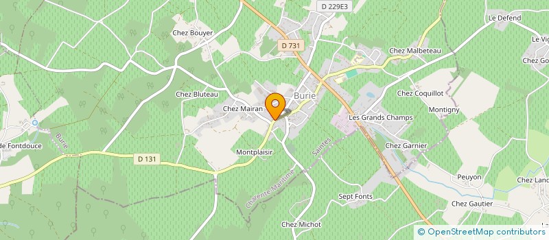 localisation de l'entreprise MADAME CHANTALE JOUET  BURIE