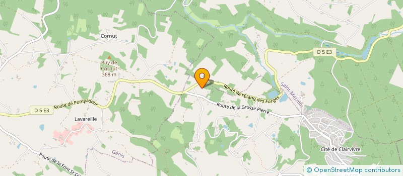 localisation de l'entreprise MADAME CHANTALE LABROUSSE  CLERMONT D'EXCIDEUIL