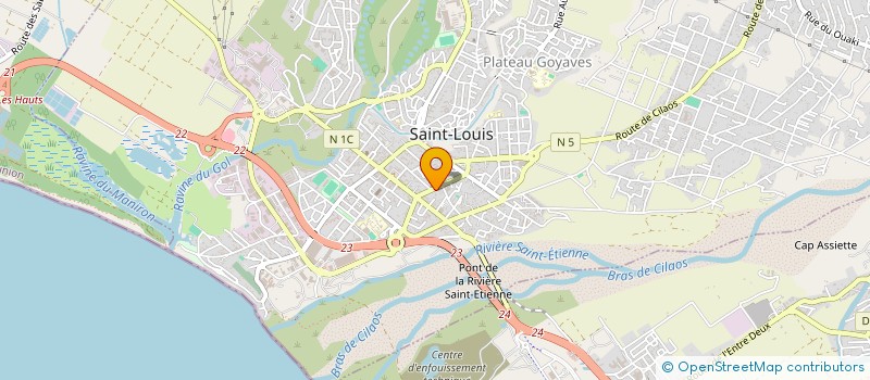 localisation de l'entreprise MADAME CHANTALE MARDAILLE PALLY à SAINT-LOUIS