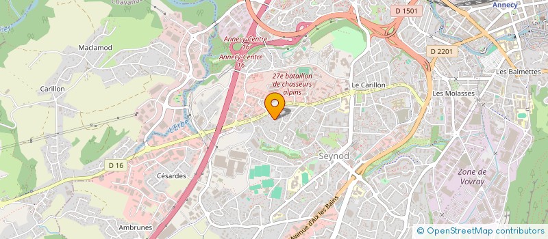 localisation de l'entreprise MADAME CHANTALE MERMILLOD-ANSELME à ANNECY