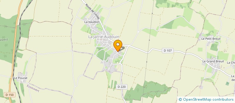 localisation de l'entreprise MADAME CHANTALE SORIGNET  LA JARRIE-AUDOUIN