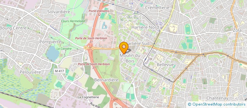 localisation de l'entreprise MADAME CHAO MA  SAINT-HERBLAIN