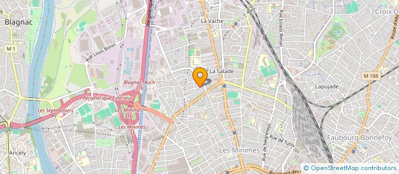 localisation de l'entreprise MADAME CHARBO ALI  TOULOUSE