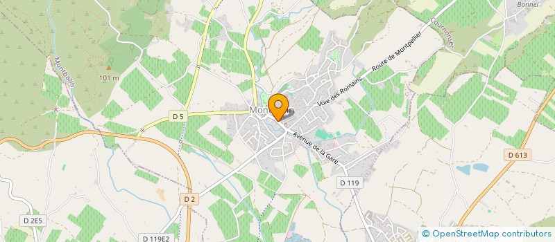 localisation de l'entreprise MADAME CHARBONNIER COCAGNE  MONTBAZIN