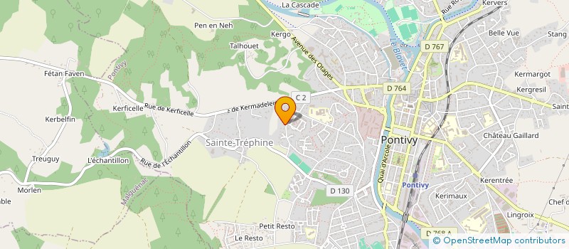 localisation de l'entreprise MADAME CHARDANTE SAYA NDOULOU  PONTIVY