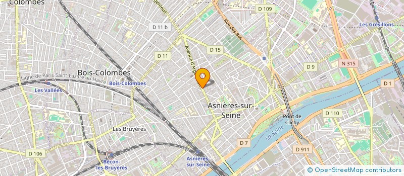 localisation de l'entreprise MADAME CHARDELINE ELISME  ASNIERES-SUR-SEINE