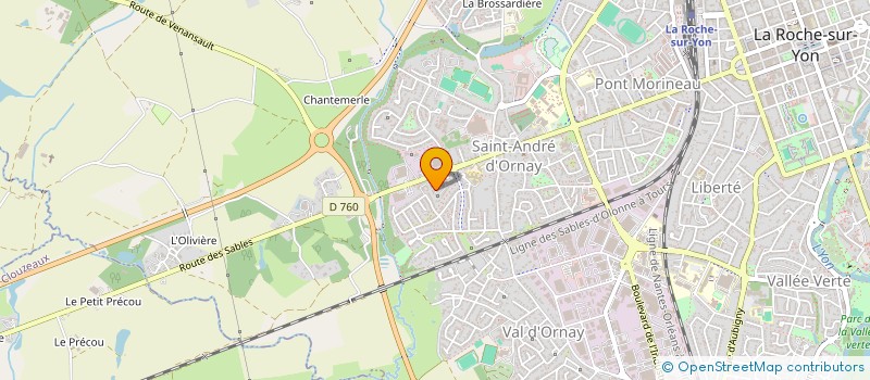 localisation de l'entreprise MADAME CHARIFIA MADI  LA ROCHE-SUR-YON