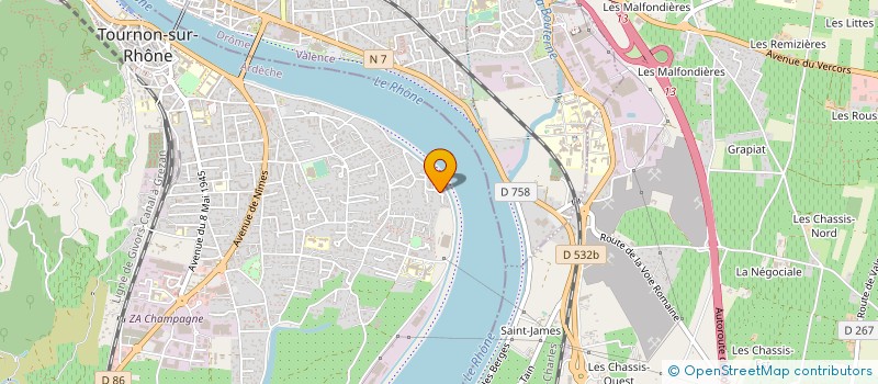 localisation de l'entreprise MADAME CHARLAINE DIZY à TOURNON-SUR-RHONE