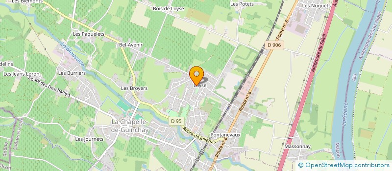 localisation de l'entreprise MADAME CHARLAINE MECHAIN  LA CHAPELLE-DE-GUINCHAY