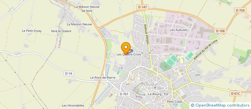 localisation de l'entreprise MADAME CHARLEEN DARDENNE  LOUDUN