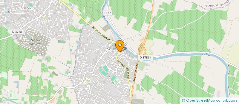 localisation de l'entreprise MADAME CHARLENE ALLOUCHE à SERIGNAN