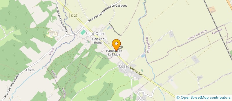 localisation de l'entreprise MADAME CHARLENE ALVAREZ  SAINT-QUIRC