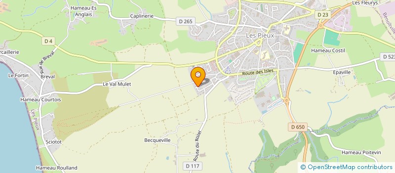 localisation de l'entreprise MADAME CHARLENE ANNE MICHEL BEAUCHAMP  CHERBOURG-EN-COTENTIN