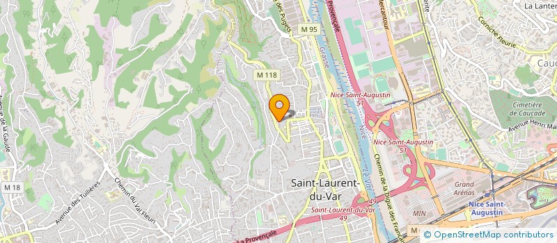localisation de l'entreprise MADAME CHARLENE ARRIVE à SAINT-LAURENT-DU-VAR