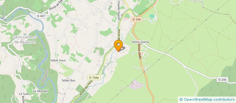 localisation de l'entreprise MADAME CHARLENE AUBENAS  LABLACHERE