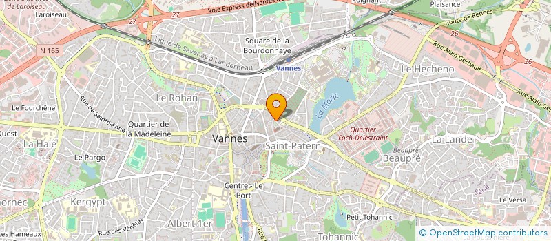 localisation de l'entreprise MADAME CHARLENE AUBREE à VANNES