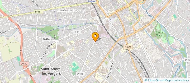 localisation de l'entreprise MADAME CHARLENE BATTAGLIERO  SAINT-ANDRE-LES-VERGERS