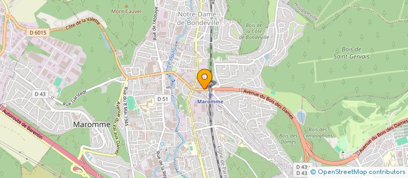 localisation de l'entreprise MADAME CHARLENE BECQ  NOTRE-DAME-DE-BONDEVILLE