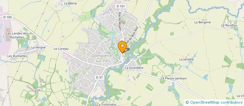 localisation de l'entreprise MADAME CHARLENE BERTEAU à DOMPIERRE-SUR-YON