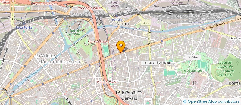 localisation de l'entreprise MADAME CHARLENE BIDENBACH  PANTIN