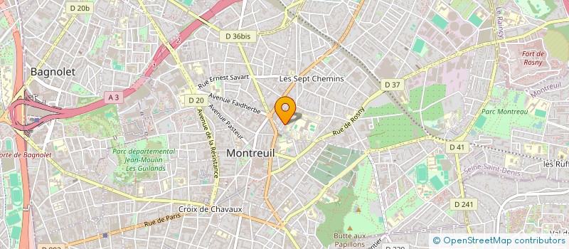 localisation de l'entreprise MADAME CHARLENE BLAISON à MONTREUIL