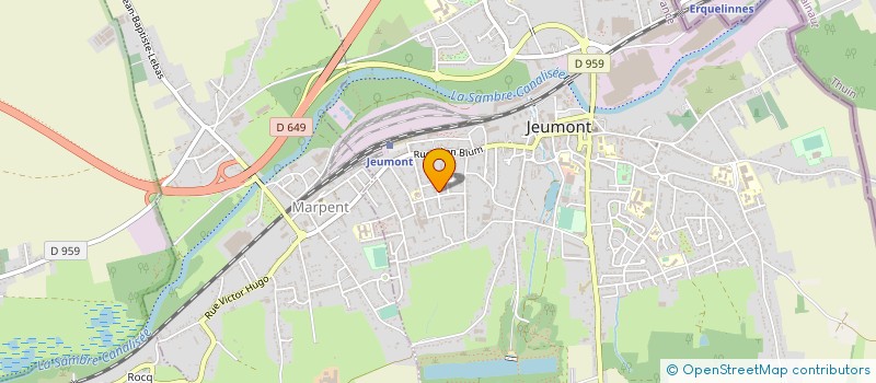 localisation de l'entreprise MADAME CHARLENE BOCHET  JEUMONT