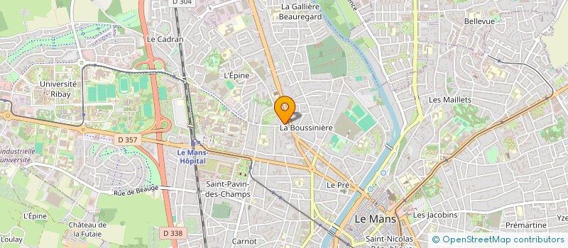 localisation de l'entreprise MADAME CHARLENE BONAMY  LE MANS