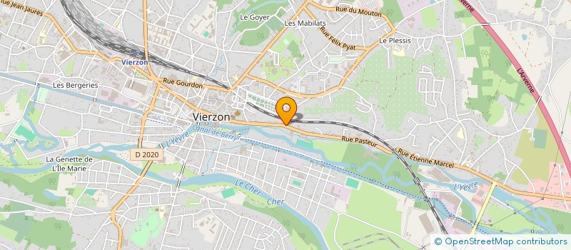 localisation de l'entreprise MADAME CHARLENE BOSQUET  VIERZON