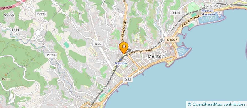 localisation de l'entreprise MADAME CHARLENE BOUHALASSA  MENTON