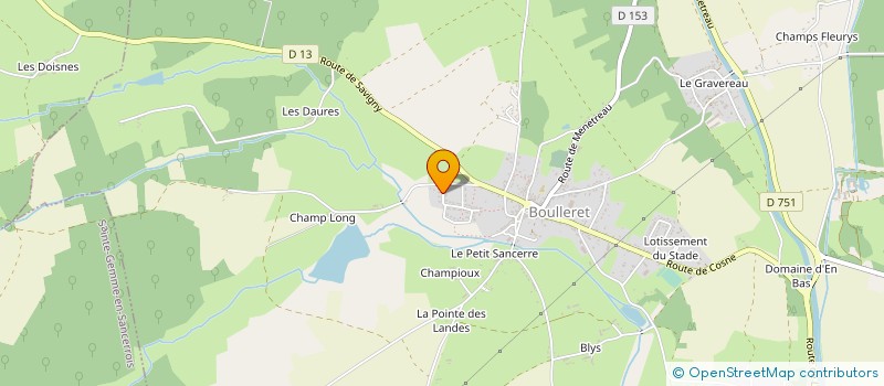 localisation de l'entreprise MADAME CHARLENE BOULLET  BOULLERET