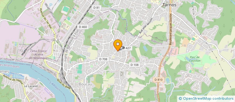 localisation de l'entreprise MADAME CHARLENE BOURDIN  BOUCAU