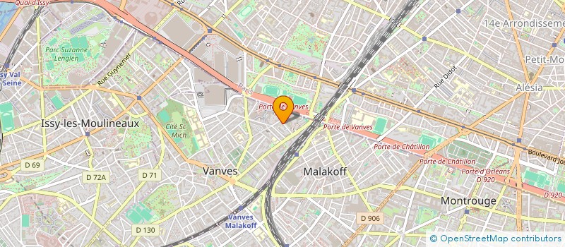 localisation de l'entreprise MADAME CHARLENE BOURELY  VANVES